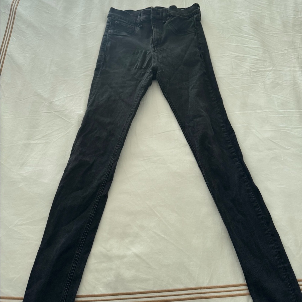 Rag & Bone black 10 inch skinny jeans